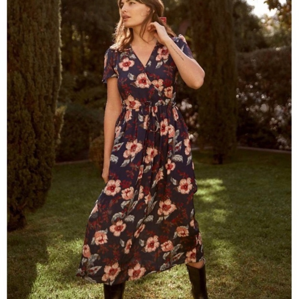 Christy Dawn Dawn Midi Dress in Midnight Anemone